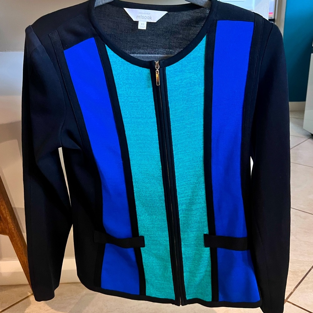 Misook zip up jacket